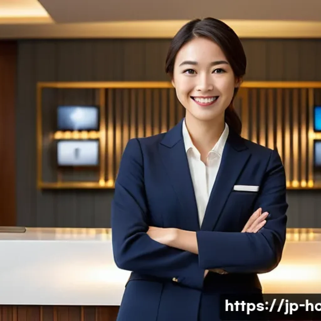 호텔관리사 자격증과 다른 관련 자격증 비교 - **Prompt 1: The Modern Hotel Visionary**
A dynamic, young Japanese woman in her late 20s, with a...